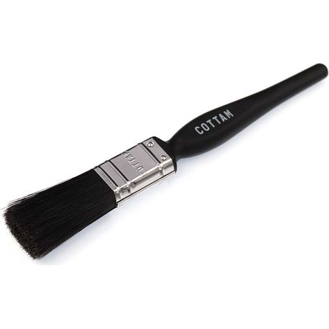 Pinceau RS PRO, taille: Fin, Forme plate, Dia. 25mm, matériau Synthétique ( Prix pour 1 Jeu )