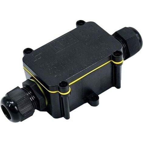 2 Pices Bote de Jonction tanche IP68, Boite de Derivation Etanche Exterieur, Connecteur de Cble 2 Voies Connexions pour Cble 5-9mm 9mm-12mm (1/4)