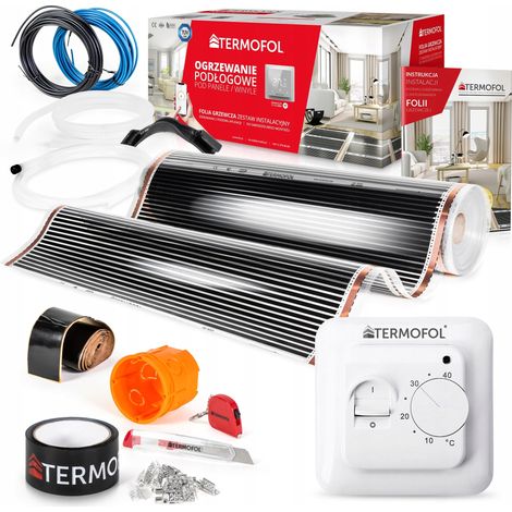 Kit de film chauffant infrarouge, puissance 140 W, 100 cm, surface 22 m² + TF-H3 (1/5)