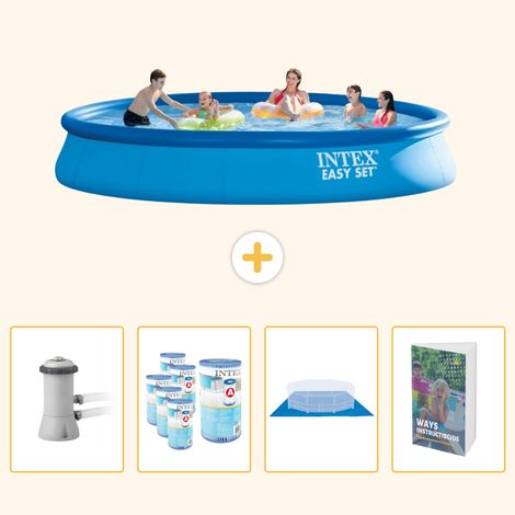 Intex Piscine Easy Set Ronde - 457x84 cm - 5-pièces SCB103 (1/5)