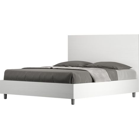 Letto Matrimoniale 160x190 cm Senza Rete New Egos Frassino Bianco (1/5)