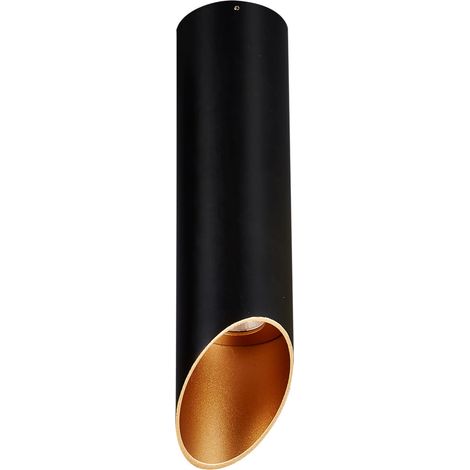 Italux Argon faretto LED 7W 3000K nero/oro 25cm IP20