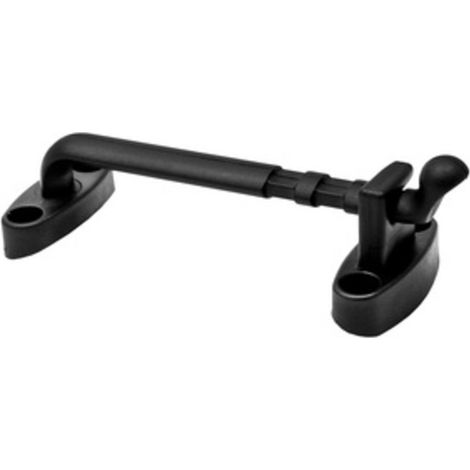10PZ FERMAIMPOSTE "BRUCO" PLASTICA NERA (1/2)