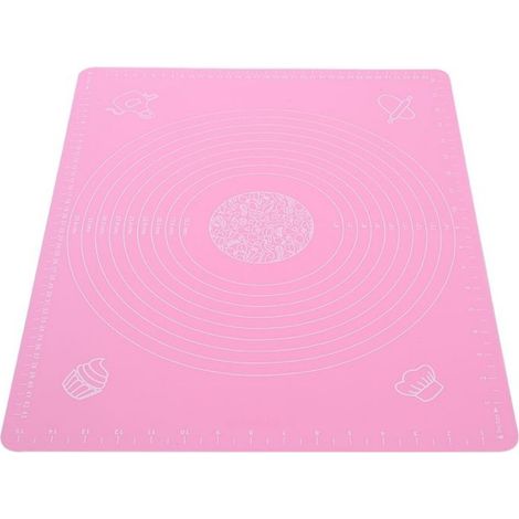 tapis de cuisson en silicone Tapis de cuisson antidérapant en Silicone, tampon de pâte à rouler antiadhésif table livre (1/4)
