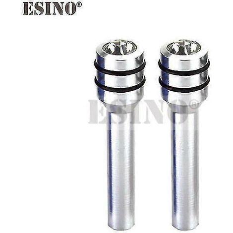 2 boulons de voiture en alliage d'aluminium avec diamants, goupilles de sécurité intérieure pour verrou de porte, boutons de vis, capuchons de protection - Argent (1/5)