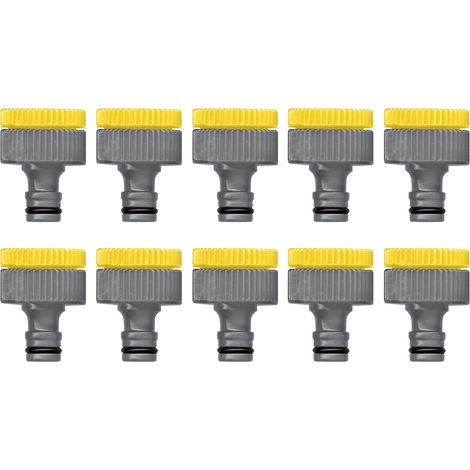 Lots de 10 Raccord D'arrosage Jardibric Nez de Robinette 1" 3/4