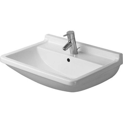 Lavabo Duravit Starck 3 55cm, 1 agujero para grifo, 0300550000