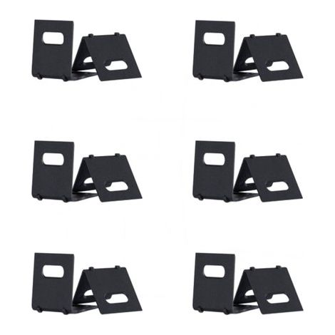 200 protections d'angle en plastique pour sangles - Noires et renforcées - Coins de protection antidérapants avec trous pour cartons de déménagement et meubles - 4 cm (1/5)