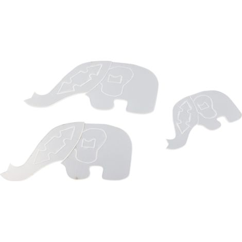 3PCS Gabarit Éléphant Mignon Règle Acrylique pour Couture DIY Facile Cadeaux Créatifs Débutant (1/5)