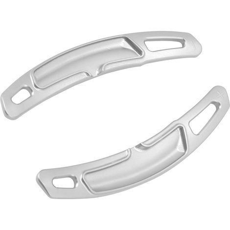 2pcs Car Steering Wheel Paddle Shifter Extension Cap Modification Replacement for 911/718/PanameraSilver (1/5)