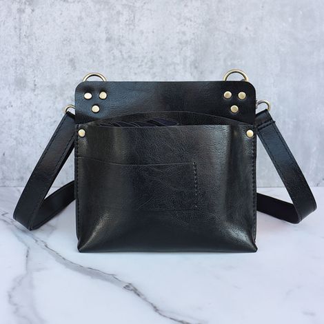 Friseurscherenetui, Friseur-Bauchtasche, Etui mit 7 Fächern für Scheren, Haarspangen, Kämme, Haarschneidemaschinen und Sprühflasche