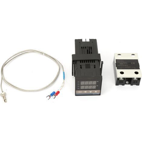 Digitale PID-Temperaturregler-Kits mit Alarmfunktion, 0–1300 °C, Wechselstrom 110–240 V (1/5)