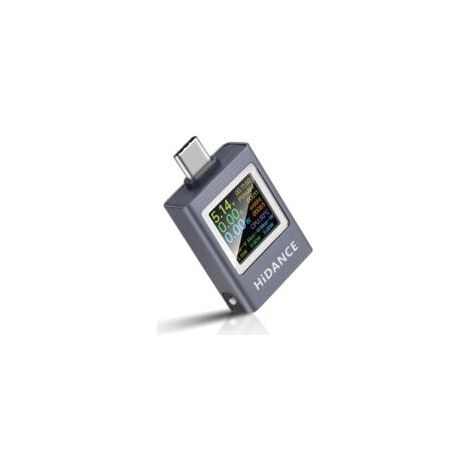 13-in-1 Gleichspannungs-, Strom- und Leistungsmessgerät, Multifunktions-Digitalanzeige, 4,5–50 V DC, 0–12 A, zum Laden von Typ-C-Mobiltelefonen, mit PD3.1-Tester