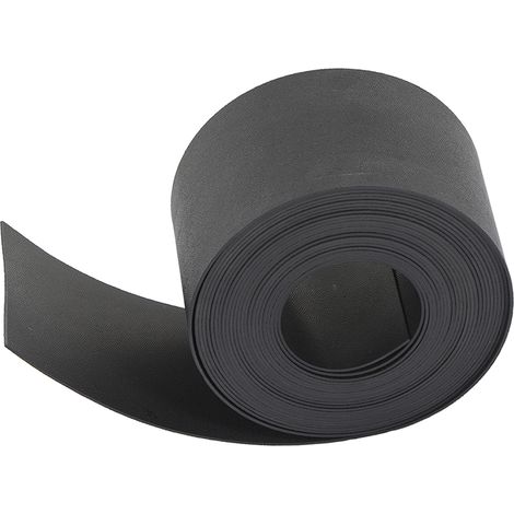 Bordure de jardin en polyéthylène noir, largeur 12 cm, longueur 10 m, épaisseur 2 mm, pour usage extérieur (1/5)