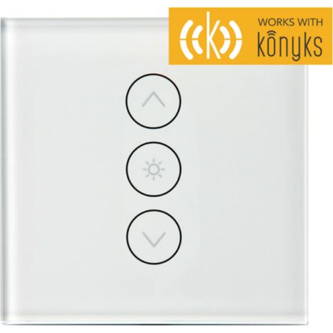 Interrupteur variateur connecté avec rétroéclairage – Compatible Wi-Fi 2.4 GHz – Puissance max 400W – Portée 30m – Application mobile incluse – Konyks (1/5)