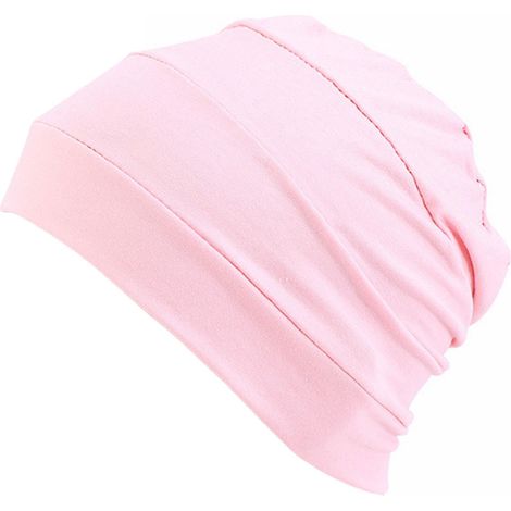 Bequeme Chemo-Haube, Nachthaube, Anti-Krebs-Haube, Unterhaube – Hellrosa