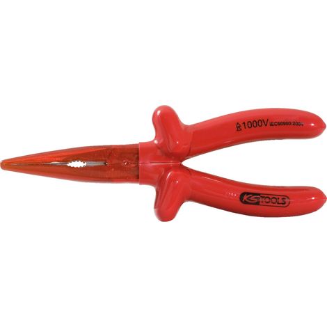KS Tools CLASSIC 1000V Flachrundzange beschichteter Arbeitskopf 200mm (1/2)