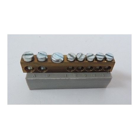 Barrette de raccordement de fil terre avec socle 2x16+5x6mm² non isolée Spacial S3D SCHNEIDER ELECTRIC NSYRBLZ21656