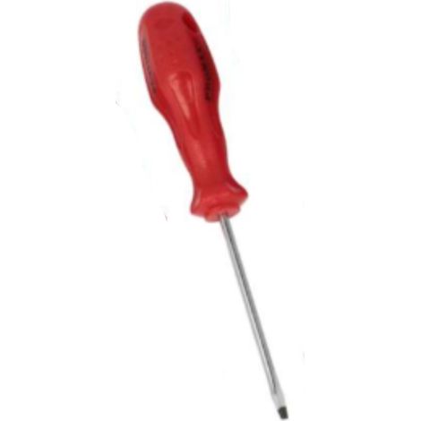 PROMAX - CACCIAVITE GS CON PUNTA PIATTA MAGNETICA 4x100MM - MANICO ROSSO ERGONOMICO