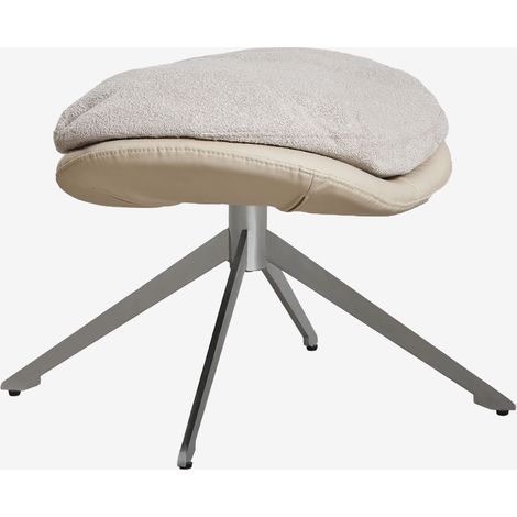 SKLUM Drehbarer Fußhocker Amanda aus Bouclé-Stoff                                   