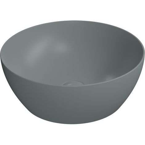 Vasque à poser PURA en céramique Ø 42 cm, agave mat (1/2)