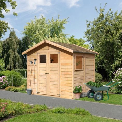Abri de Jardin Bois Dalin 4.41m² Fenêtre Latérale Karibu (1/5)