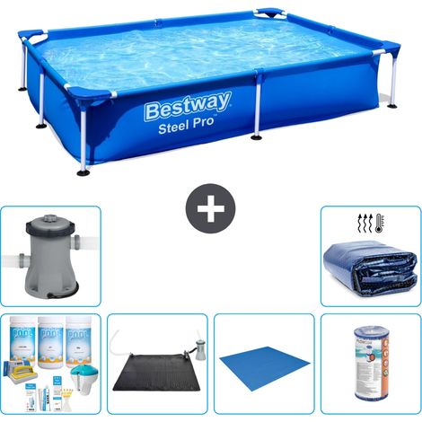 Bestway Bestway Steel Pro Rectangulaire - 221x150x43 cm - 7-pièces  S22219 (1/5)