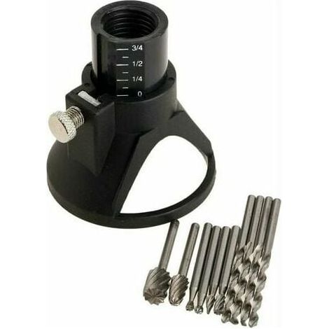 Kit di accessori per utensili rotanti multifunzione KZQ, guida di taglio, punta da trapano, guida di taglio controllata per utensili rotanti multifunzione Dremel - confezione da 11 (1/4)