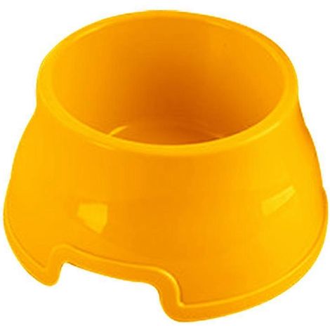 Gamelle surélevée pour chien, distributeur d'eau et de nourriture, antidérapante, pour chiens de petite et moyenne taille et chats - Jaune (1/5)