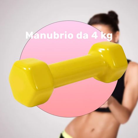 Haltère Simple En Vinyle De 4 Kg Pour Salle De Musculation à Domicile (1/2)