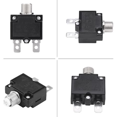 10A 125/250V Coupe-Circuit Thermique à Réarmement, Disjoncteur de Surcharge pour Générateur (1/5)