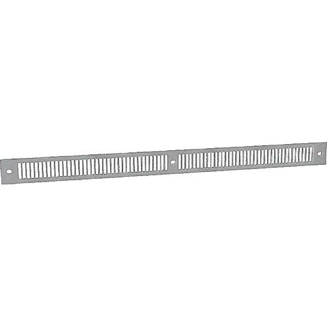 Anjos Ventilation – Grille aération VMC anodisée gris 390x28mm – Installation sur surfaces abritées – 164GR - GAE2A