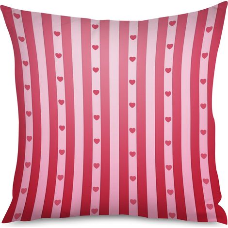 Housse de coussin cœurs géométriques, moderne (1/5)
