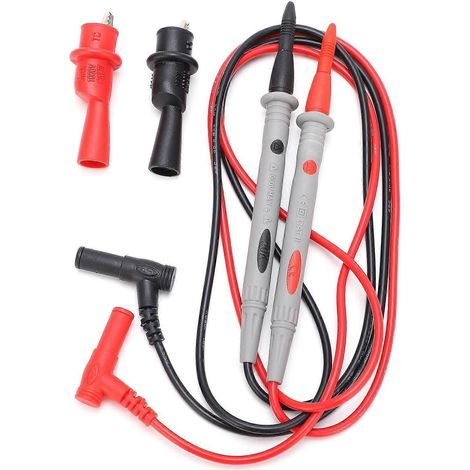 Cordons de test P14A de 4 mm avec jeu de pinces, accessoire DIY pour multimètres antidérapants (1/4)
