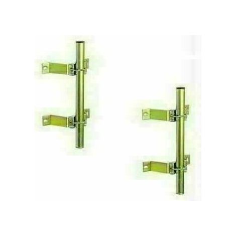 Fixation murale - TONNA - DPT 100MM - Acier zing bichromaté - Lot de 2 - Vert