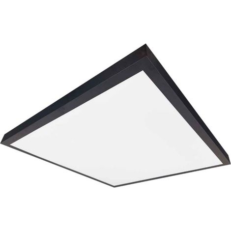Panneau LED Borma surface 40W 6000K noir 60x60cm