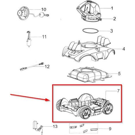 BESTWAY - P05630 (ex P62066) - Base con ruote per robot Aquatronix 58482
