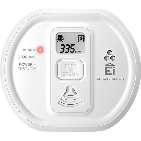 Ei Electronics Ei208D-3X179 Kohlenmonoxid-Melder inkl. 10 Jahres-Batterie batteriebetrieben detekti (1/4)