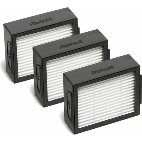 Confezione da 3 filtri per robot aspirapolvere serie i ed e, in bianco e nero (1/3)