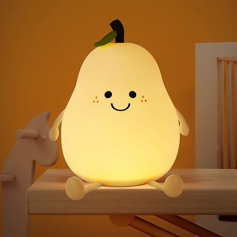 Filiyano-Veilleuse en silicone en forme de poire, veilleuse LED, rechargeable par USB (couleurs) (1/5)