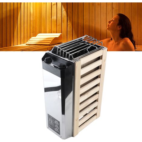 Elektrischer Saunaofen (3,6 kW, 110 V) mit interner Steuerung, Edelstahl, für Zuhause, Hotel, Spa und Badezimmer (1/5)