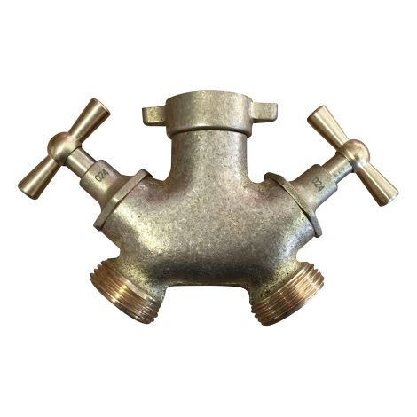 Robinet double laiton 20x27 (1/2)