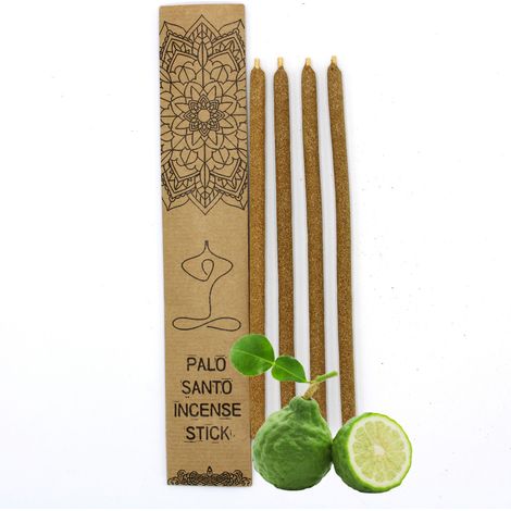 Grands bâtons d'encens Palo Santo - Bergamote- Vendu par 1
