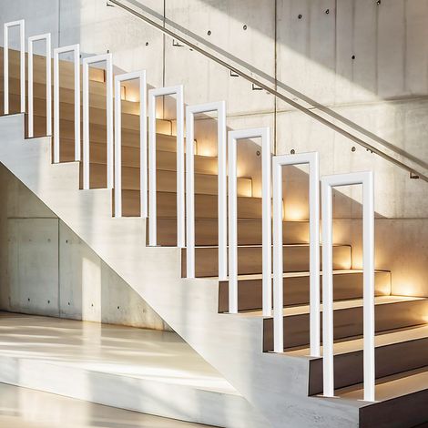 Randaco 75 cm bianco ovale a forma di U ringhiera per scale in ferro corrimano ringhiera, ringhiera in ferro per interni ed esterni universale
