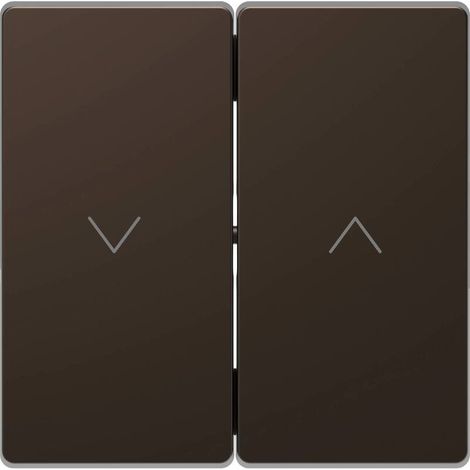 [GEBRAUCHT] B-Ware Merten Wechselschalter Abdeckung System Design Mocca MEG3855-6052 1 Stück Metall (1/2)