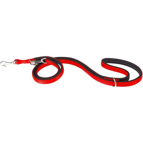 Ferplast DAYTONA GA Guinzaglio in nylon per l'addestramento di cani. Vari colori, 2 misure.. Variante GA15/200 - Misure: 15 mm x L 200 cm - Rosso