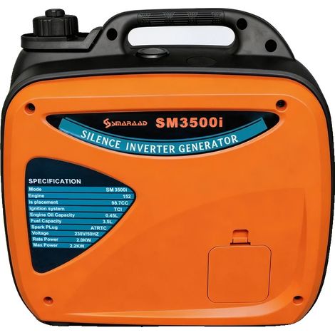 Generador inversor, súper silencioso, diseño portátil, potencia nominal de 2000 W. (1/2)