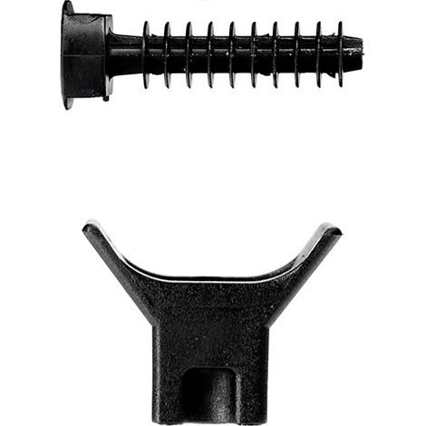 RAM – 100 embases à visser pour collier nylon colson – Perçage Ø6 – Fixation robuste pour chantiers humides – Lot de 100 unités