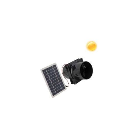 Ventilateur d'extraction solaire 10W – Panneau solaire 12V – Installation facile pour serres, camping-cars et poulaillers – Poids 345g (1/5)