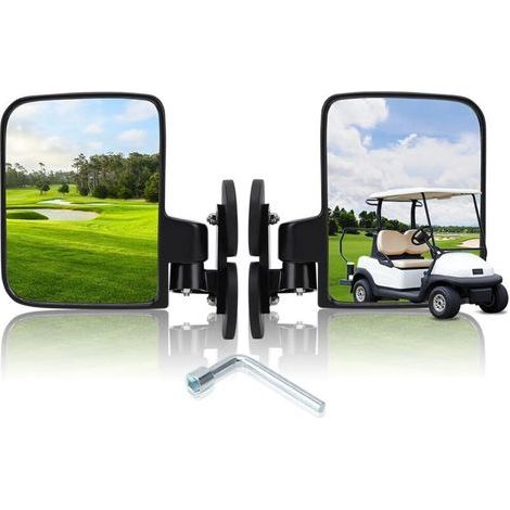 Specchietti laterali magnetici regolabili per carrelli, specchietti convessi magnetici per golf, UTV, trattori, carrelli elevatori, rulli compattatori (1/5)